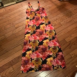 Floral size large maxi dress